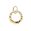 Add a Solid Gold Charm Clip-Twisted Round Clip