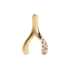 Solid Gold Lucky Charm-Wishbone