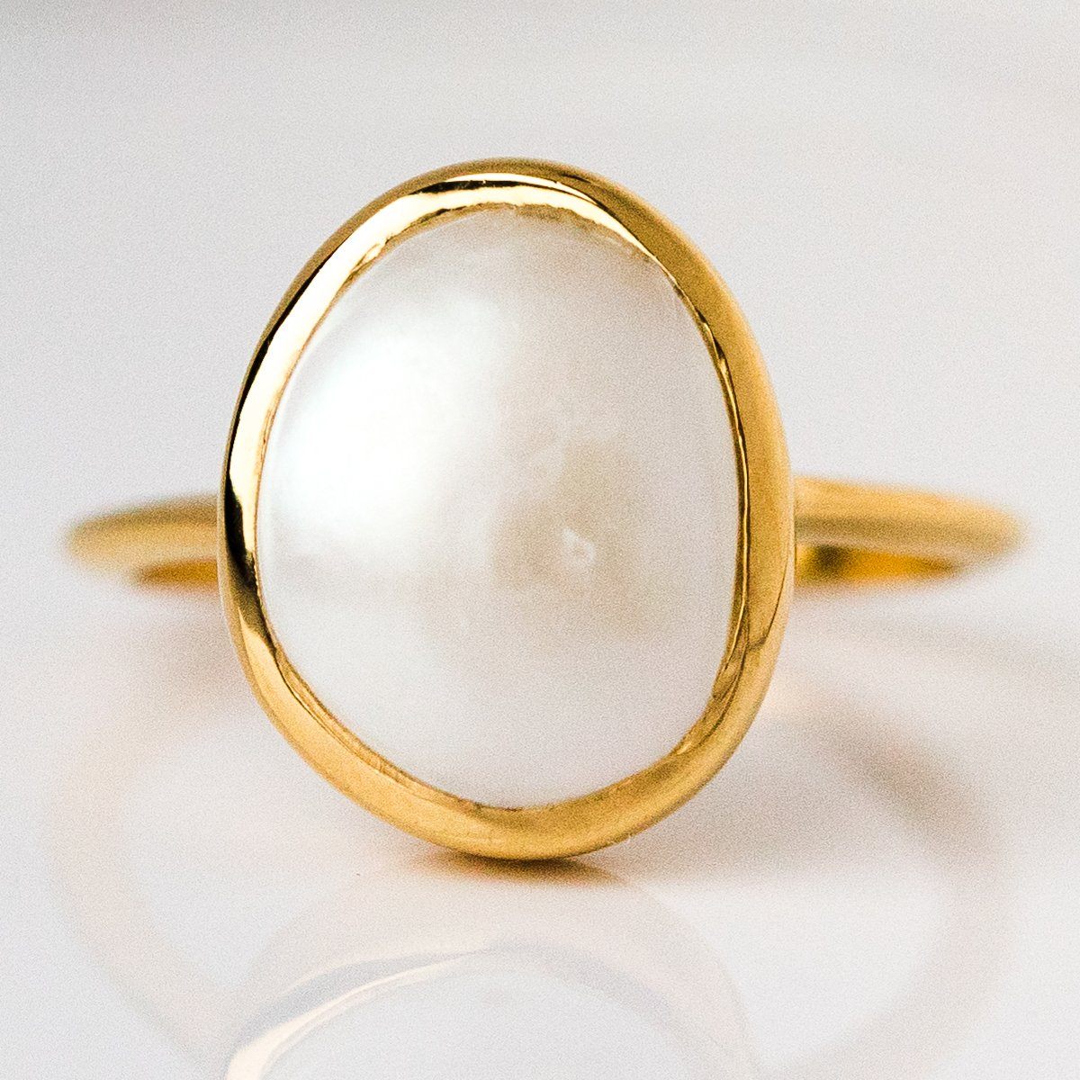 Local Eclectic Semi Precious Pearl Ring