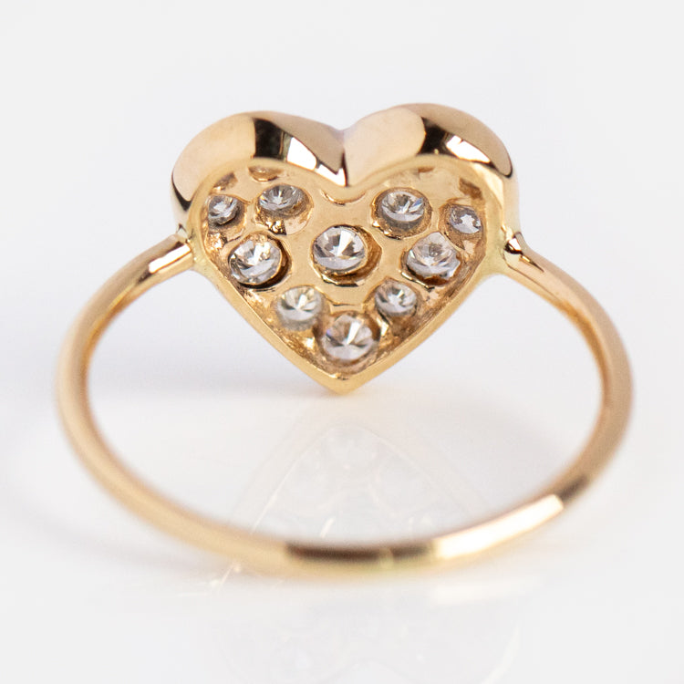 Diamond Heart Engagement Ring 1/2 ct tw Round 10K White Gold | Kay