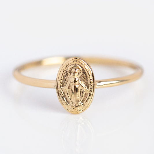 Mother of Pearl Monogram Signet Ring 3 / 1 Initial | Charlie & Marcelle