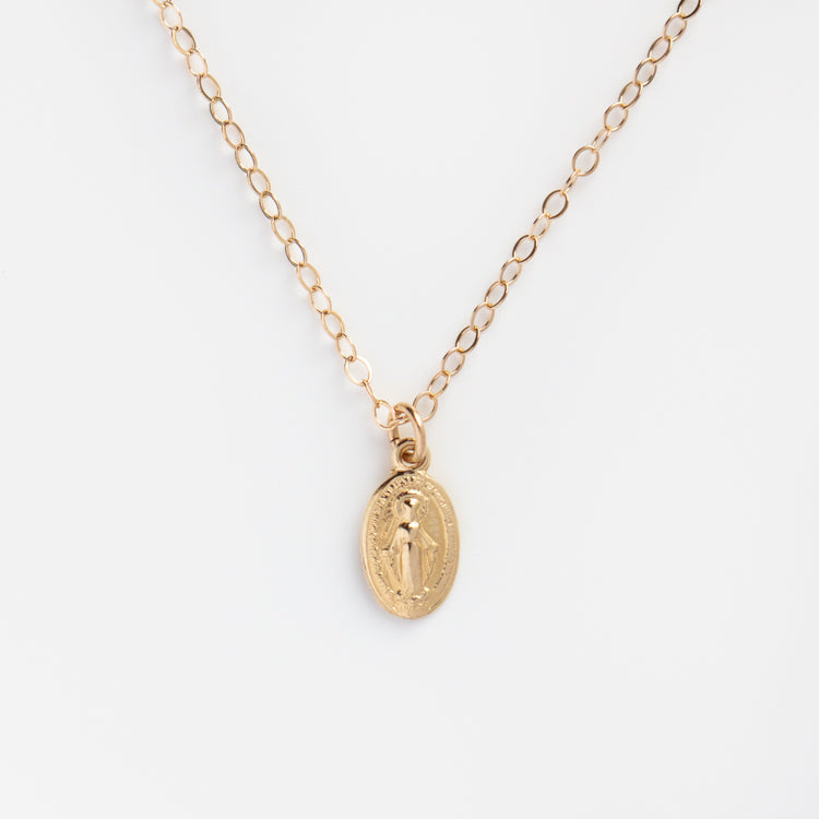 Tiny Miraculous Medal Necklace