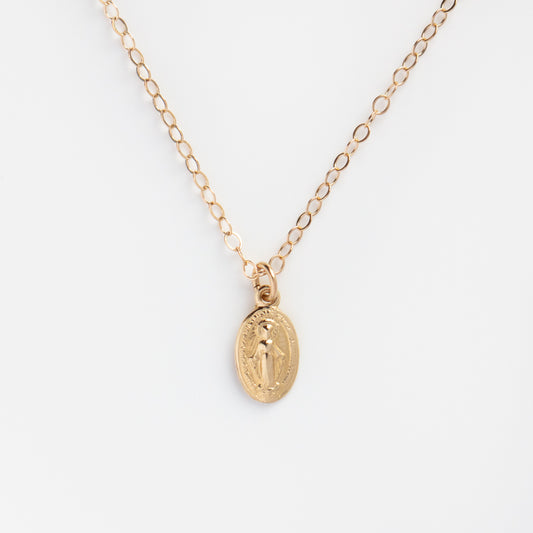 Tiny Miraculous Medal Necklace