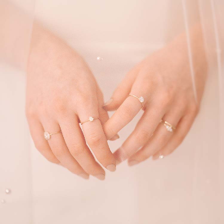 14k Emerald Cut Delicate Diamond Engagement Ring solid yellow gold dainty minimal fine jewelry carried jewels