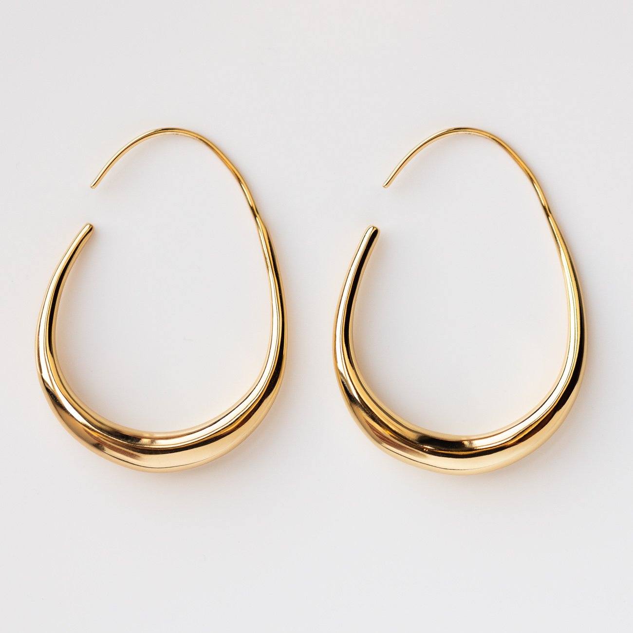 Unique gold hoop earrings discount