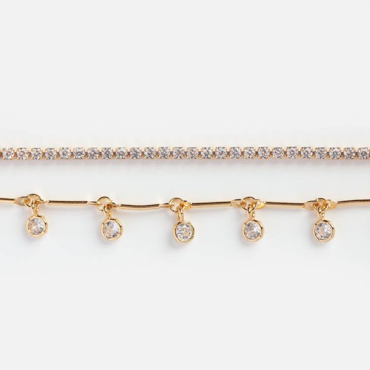 Crystal tennis bracelet hotsell