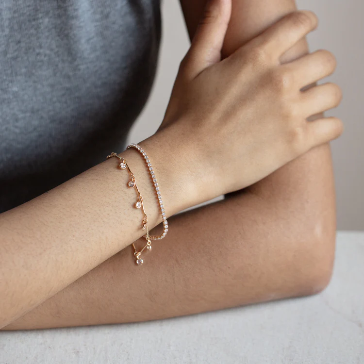 Tennis bracelet 2025 with charms