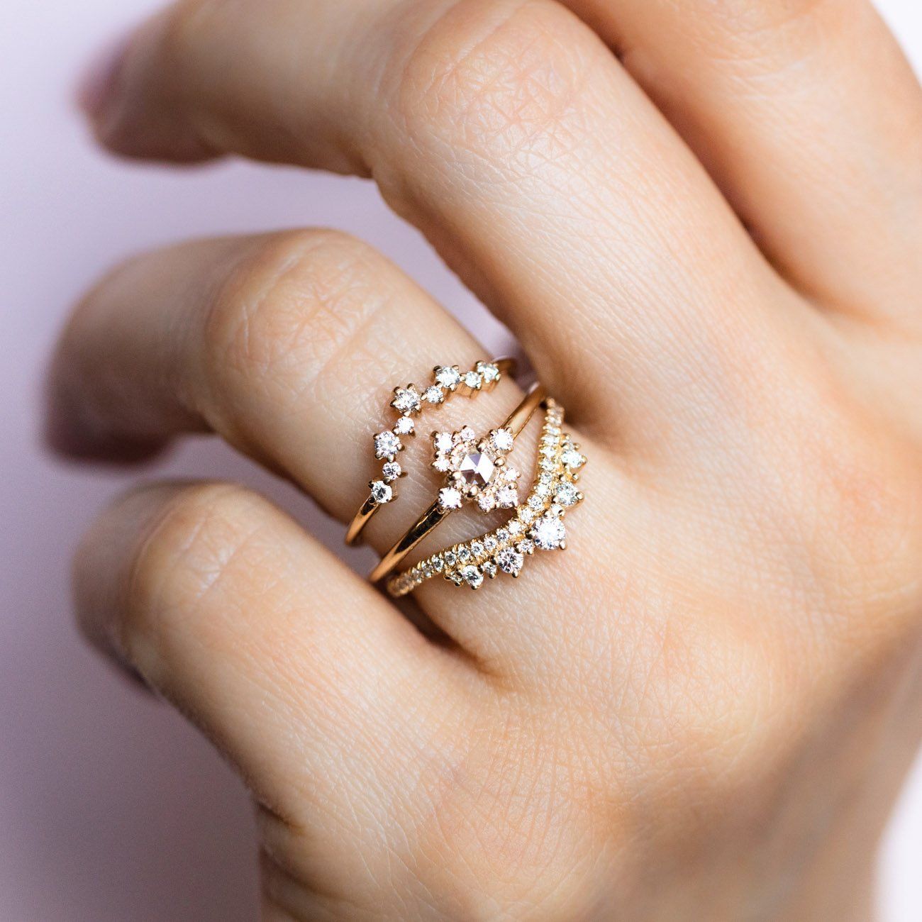 Andromeda Cluster Diamond Ring rings Everett 