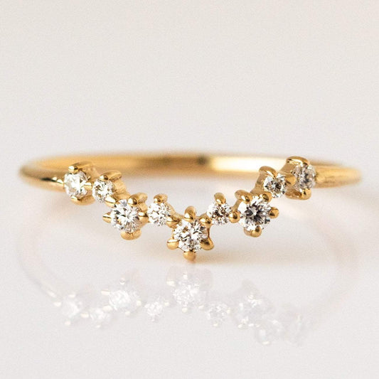 Aster Diamond Cluster Band rings Everett 