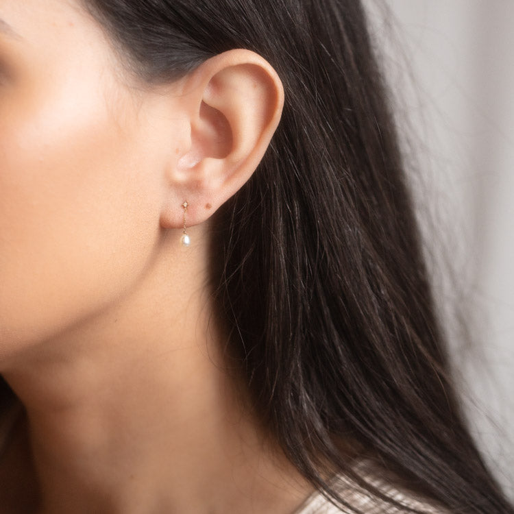 Oval Sapphire Drop Earrings | Mabel Chong