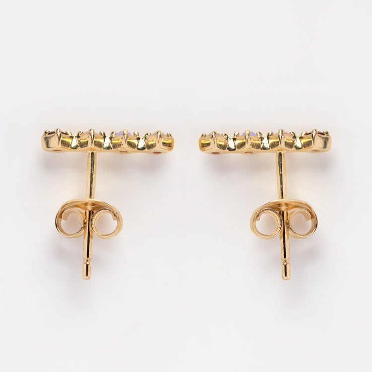 Solid Gold Grow Acrostic Earrings
