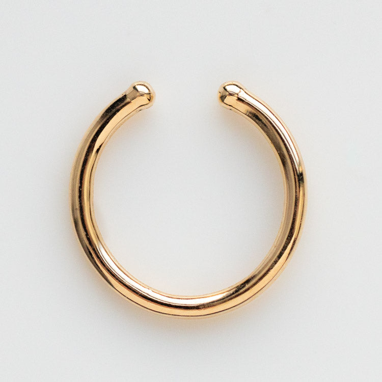 Local Eclectic Simple Solid Gold Ear Cuff