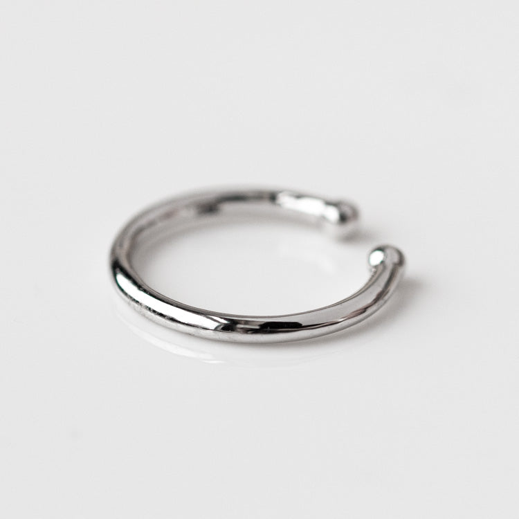 Solid Gold Essential Ear Cuff in White Gold 9k solid fine jewelry family gold dainty earring