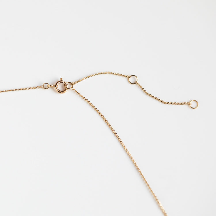 Solid Gold Delicate Pearl Chain Necklace - Local Eclectic