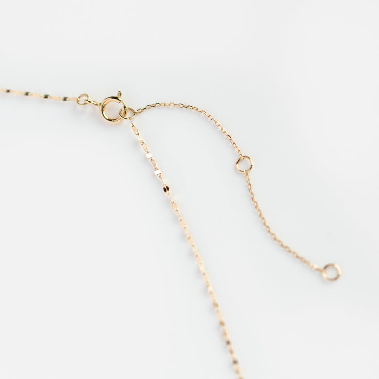 Solid Gold April Capsule Marquise Diamond Pendant Necklace