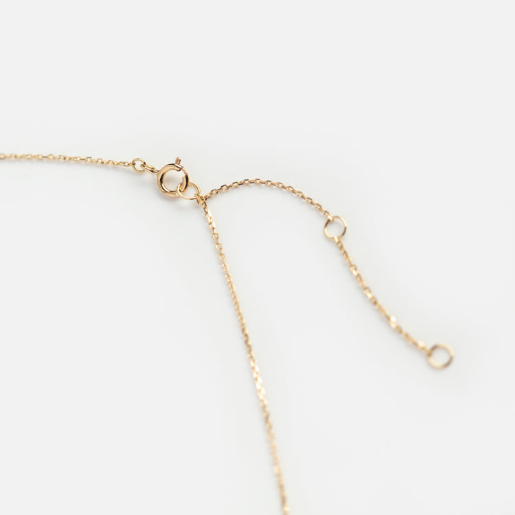 Solid Gold May Capsule Emerald Charm Necklace