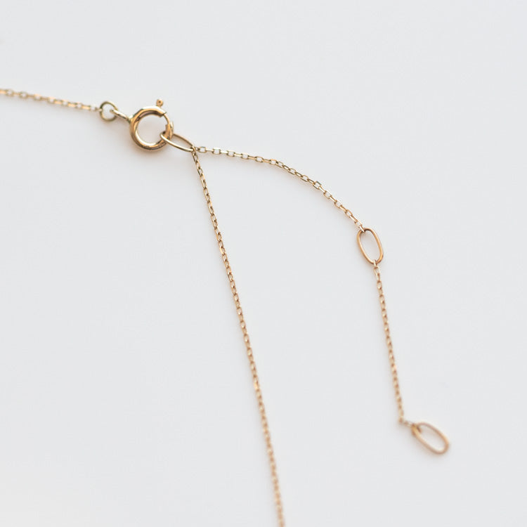 Solid Gold Mama Necklace minimal modern yellow gold dainty jewelry