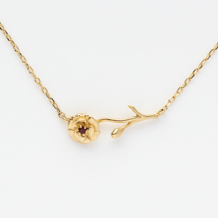Birth Flower Name Necklace Personalized 18k Gold Plated Flower Necklace  Dainty Pendant Custom Jewelry Birthday Gift For Women - Customized Necklaces  - AliExpress