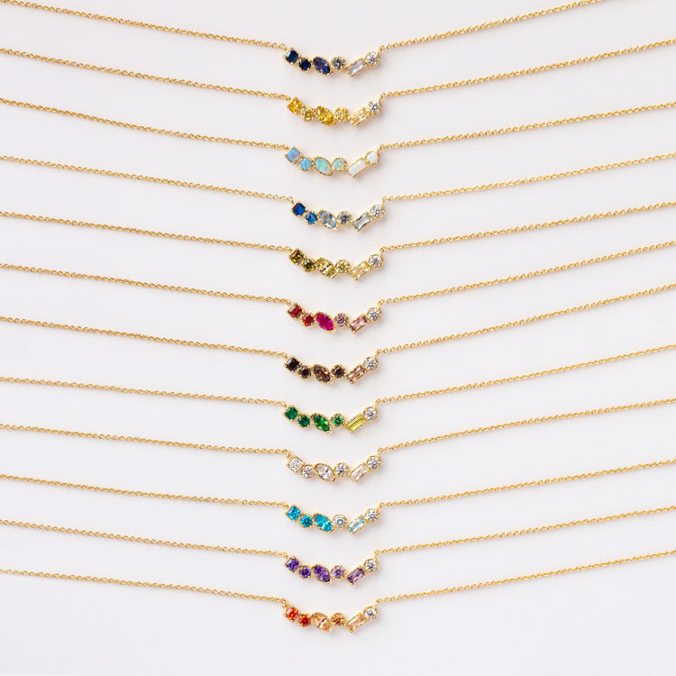 Shades of You Ombre Birthstone Necklace