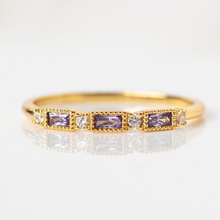 Luxurious Purple Stacking Ring
