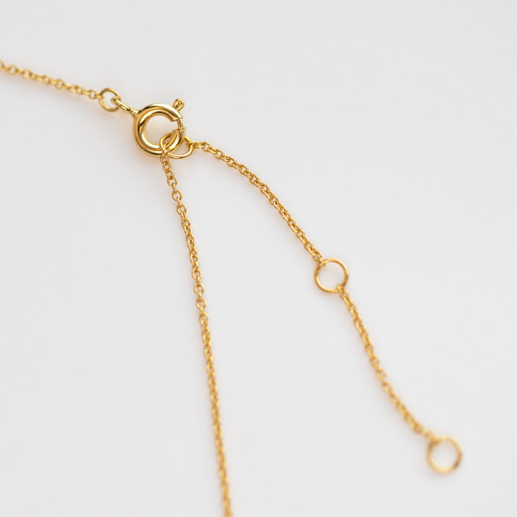 Nightfall Tourmaline Pendant Necklace yellow gold minimal modern dainty jewelry