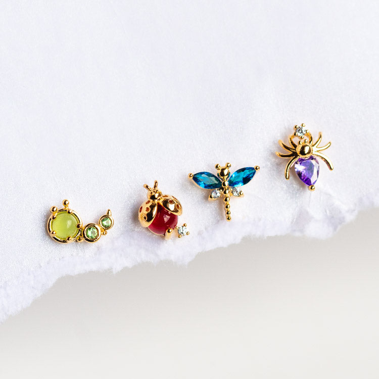 Insect stud earrings on sale