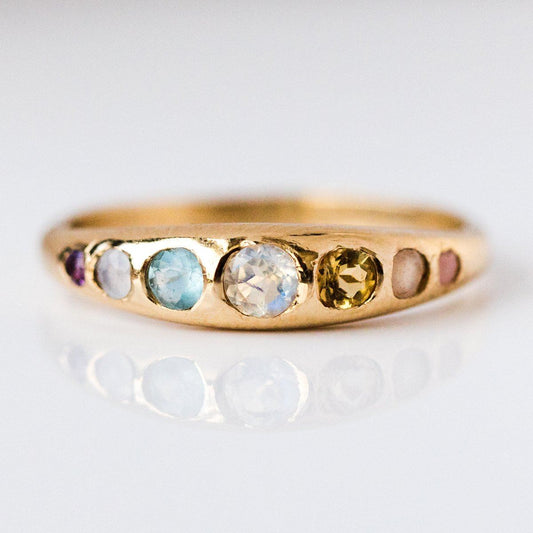 She's an Artist Ring in Yellow Gold - rings - I Like it Here Club local eclectic