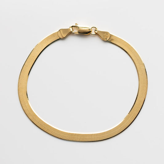 The Lucky Bracelet minimal modern yellow gold jewelry