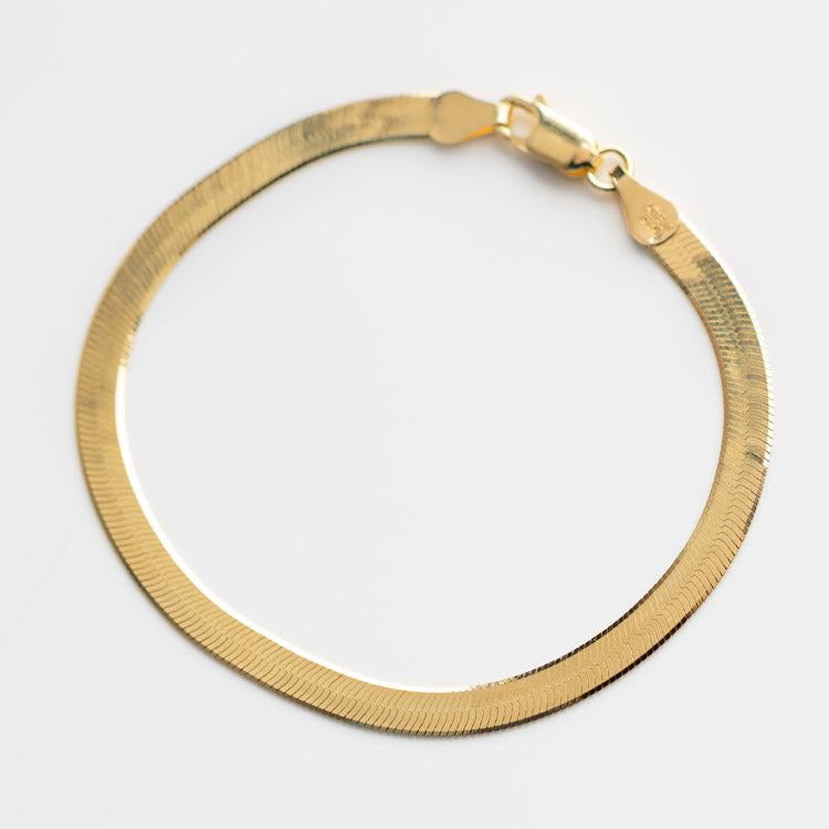 The Lucky Bracelet minimal modern yellow gold jewelry