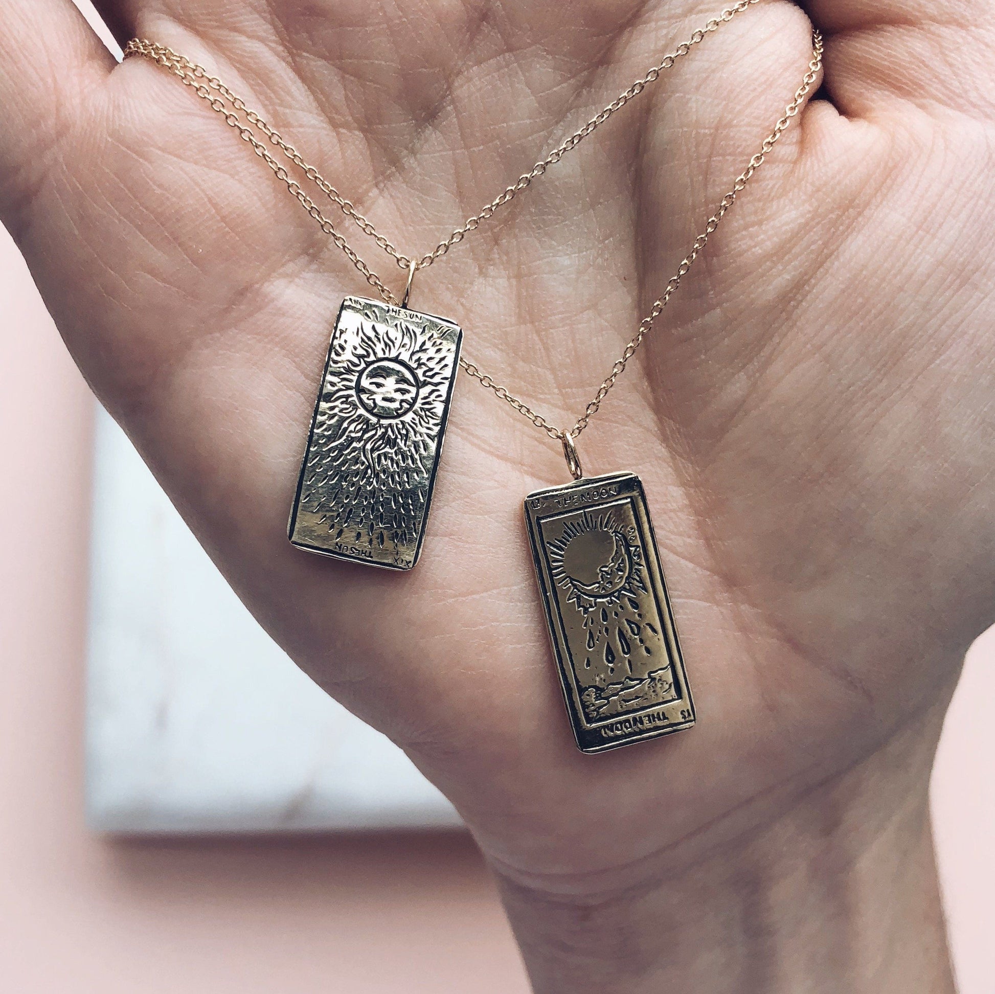The Moon Tarot Card Necklace - necklaces - Sofia Zakia local eclectic