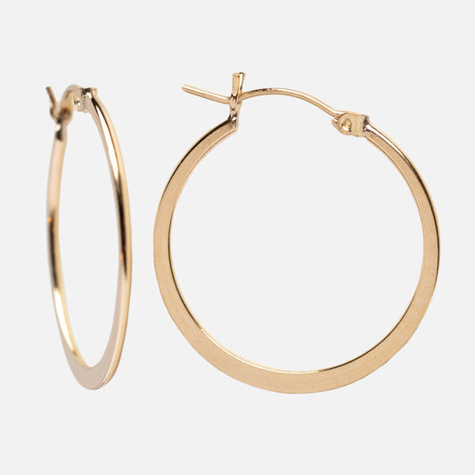 Grande Flat Hoop Earrings
