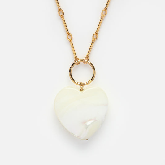 My Heart Mother of Pearl Necklace