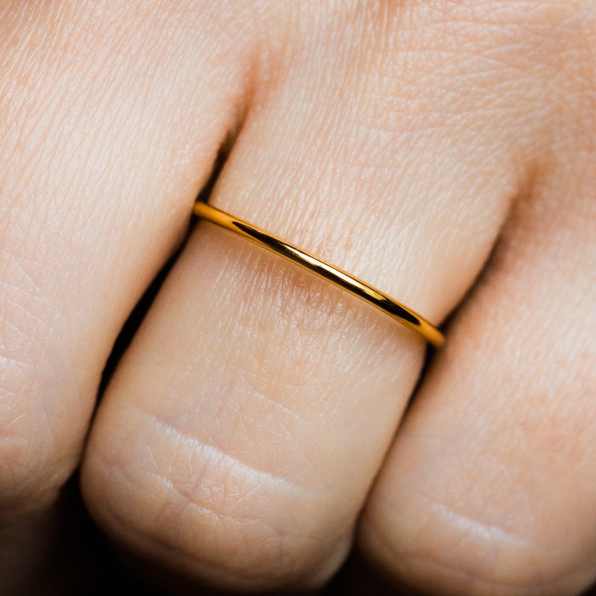 minimal gold ring, minimal band