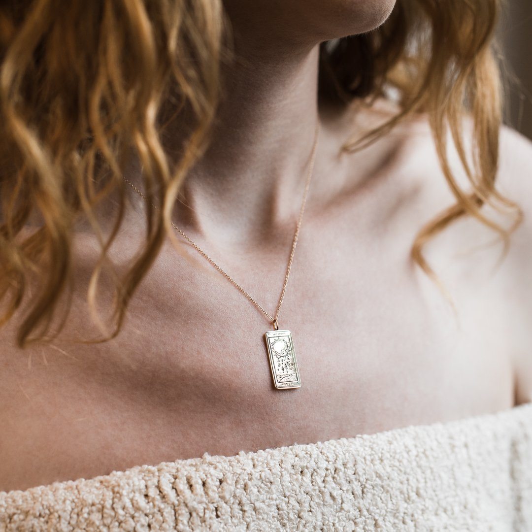 The Moon Tarot Card Necklace - necklaces - Sofia Zakia local eclectic