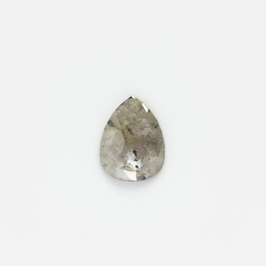 Sliced Pear Salt and Pepper Diamond Loose Gemstone