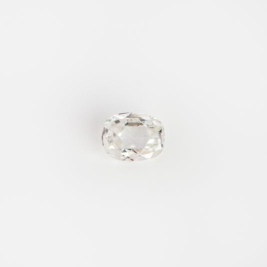 Rose Cut Rectangle White Diamond Loose Gemstone