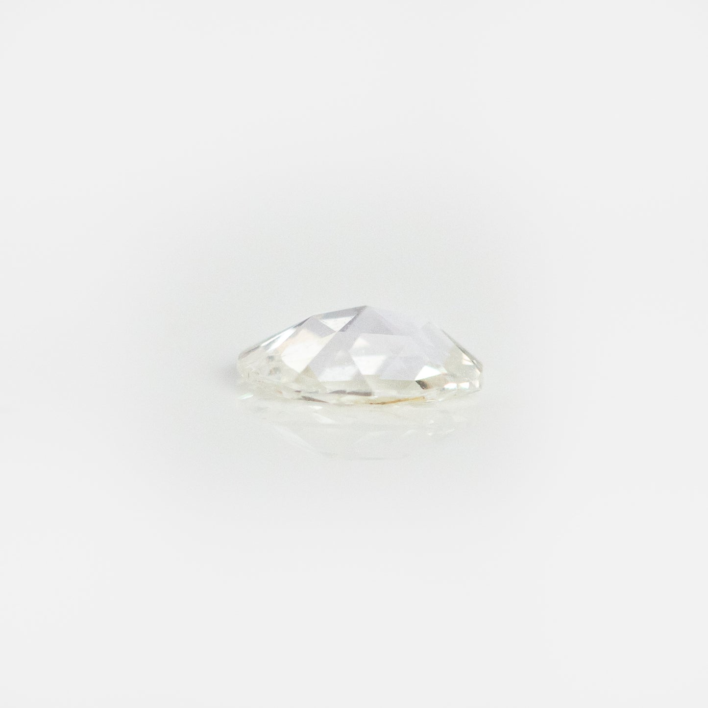 Rose Cut Rectangle White Diamond Loose Gemstone