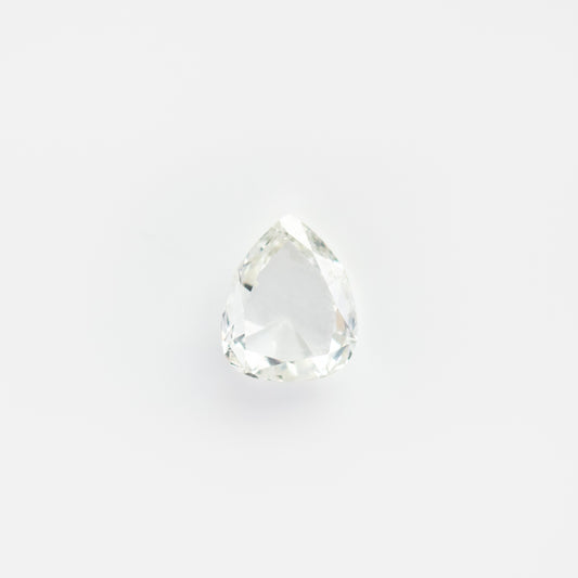 Rose Cut Pear White Diamond Loose Gemstone