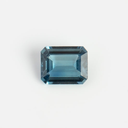 Emerald Cut Teal Sapphire Loose Gemstone