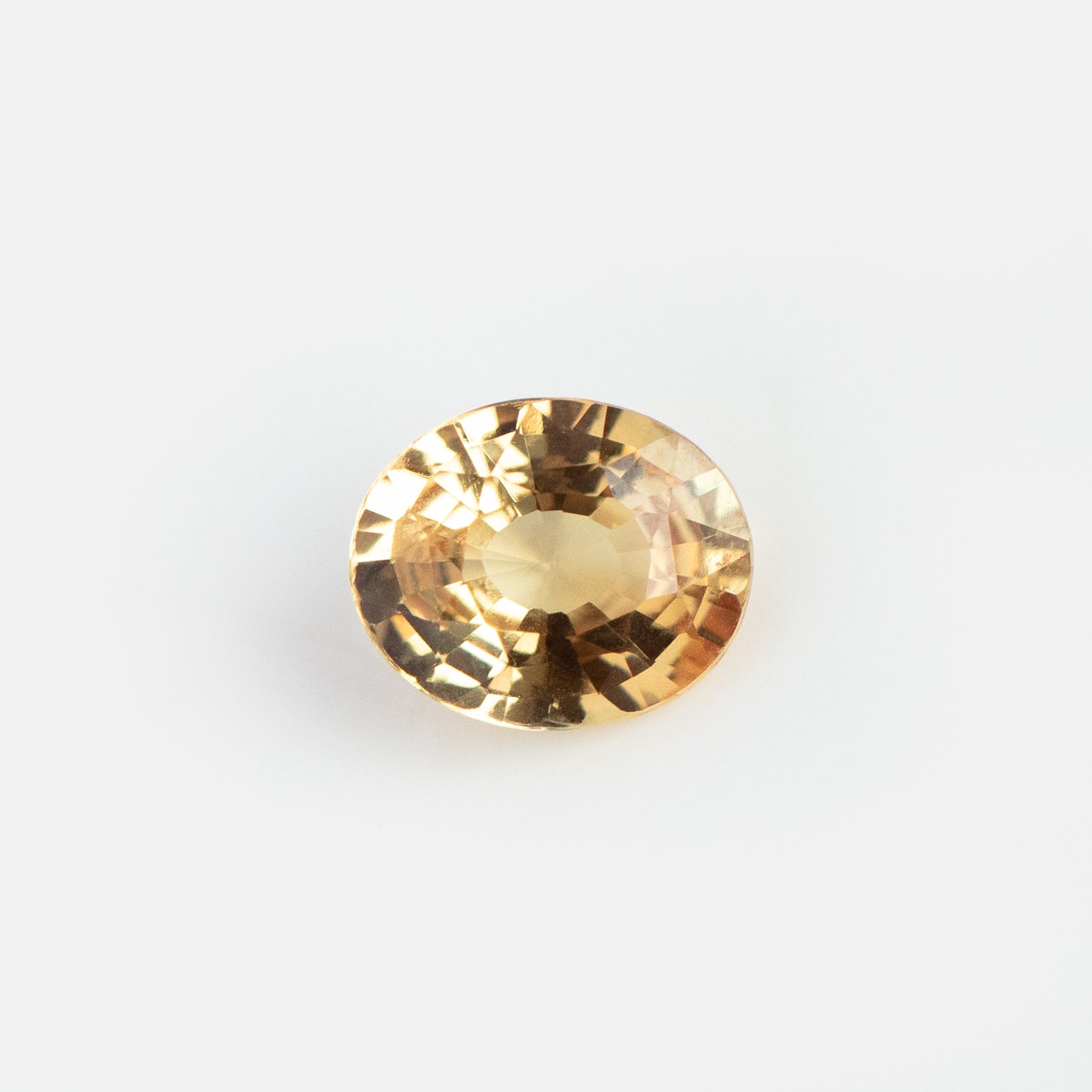 Oval Golden Sapphire Loose Gemstone