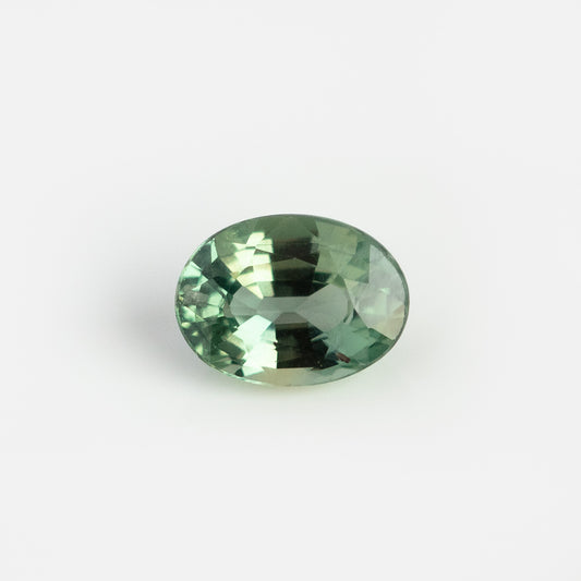 Oval Sage Bicolor Sapphire Loose Gemstone