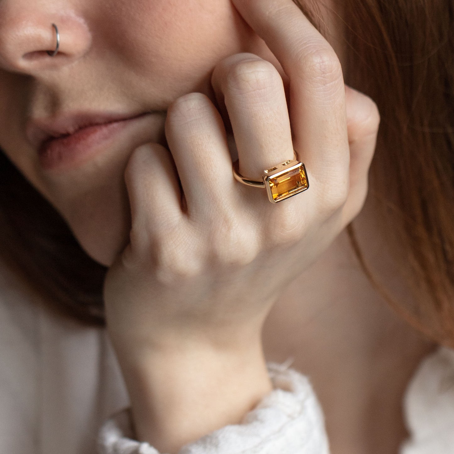 Jojo Citrine Ring