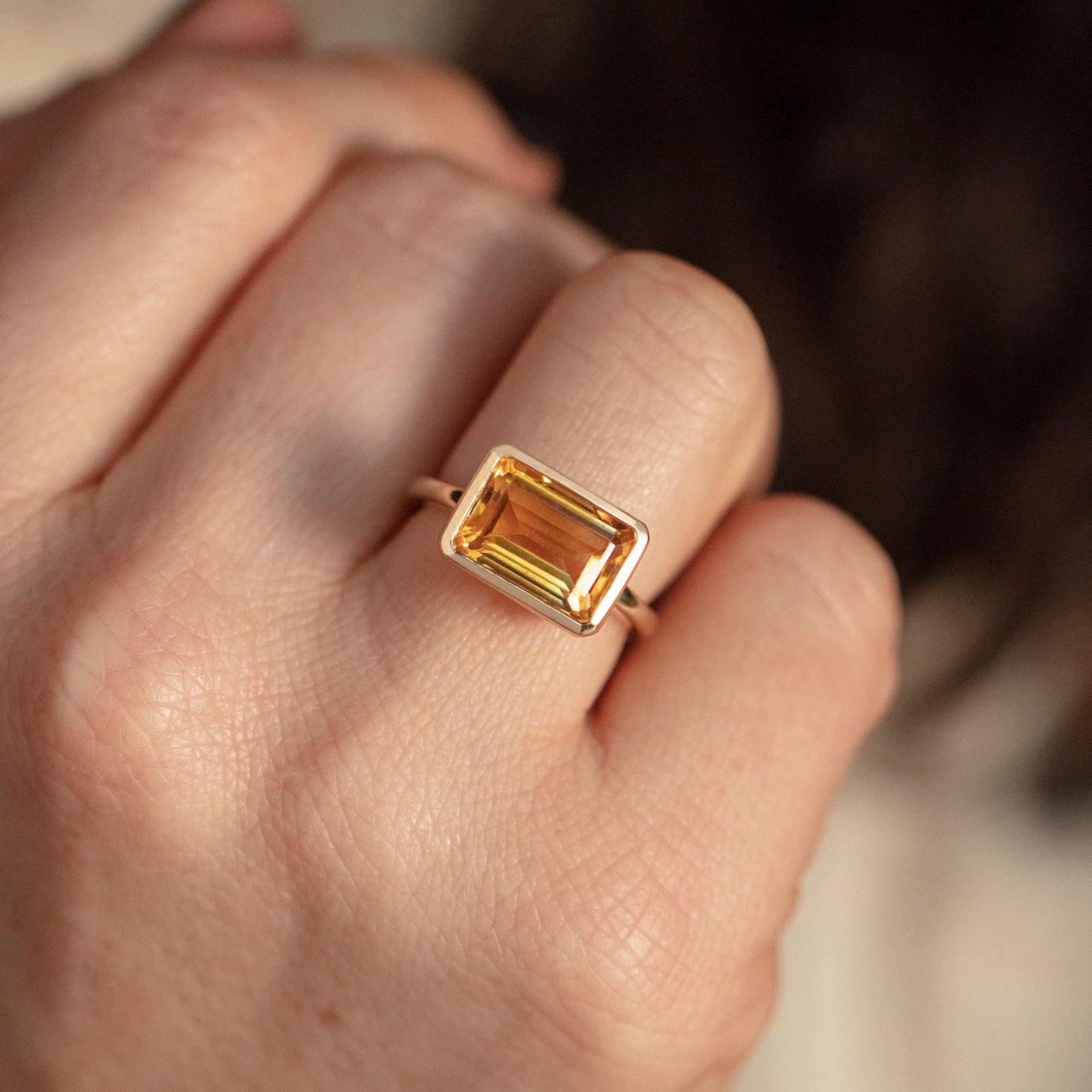 Jojo Citrine Ring