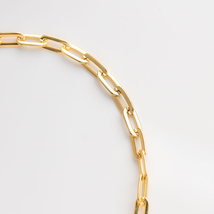 Patron Necklace yellow gold statement modern chunky jewelry shashi