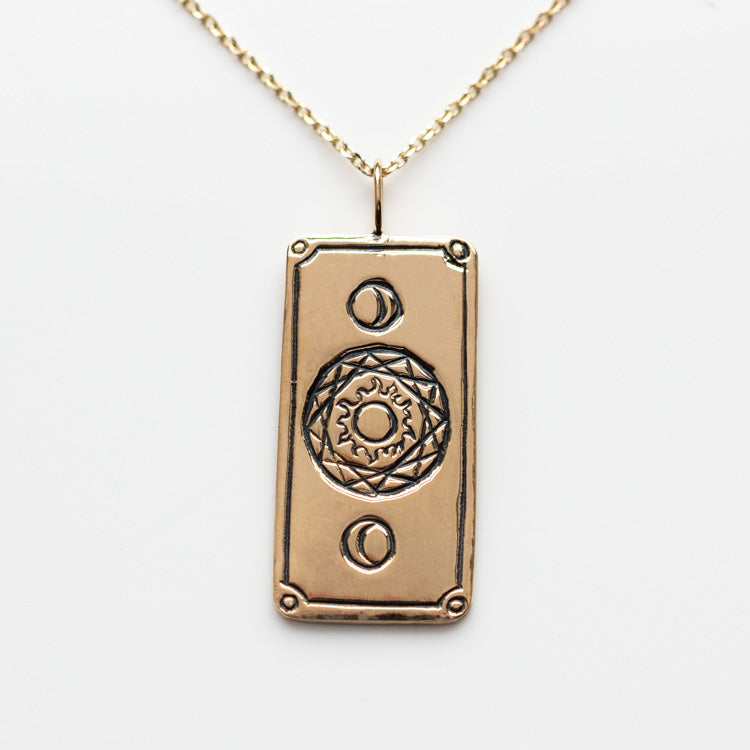 The Sun Tarot Card Necklace - necklaces - Sofia Zakia local eclectic