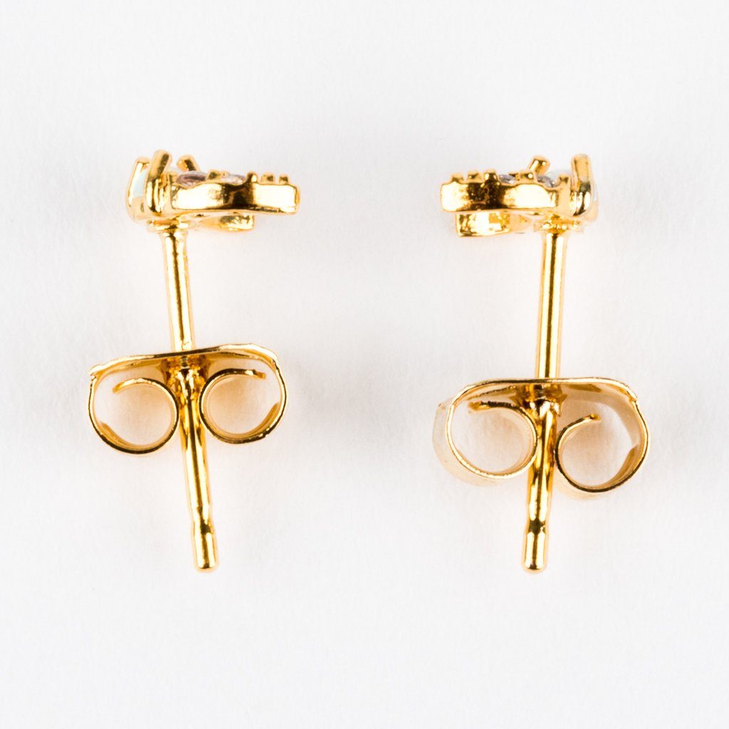 Mini Moon Opal Stud Earrings - earrings - Tai Jewelry local eclectic