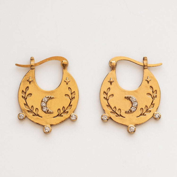 Celestial Bohemian Hoop Earrings local eclectic