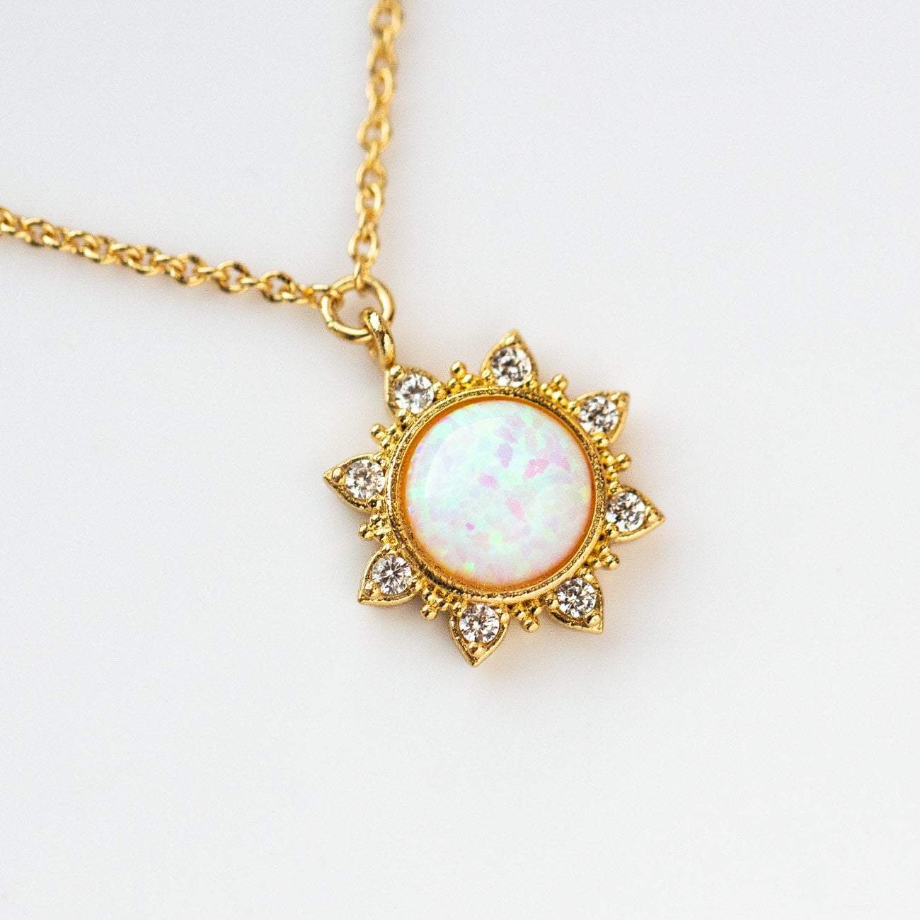 opal necklace, cute opal necklace