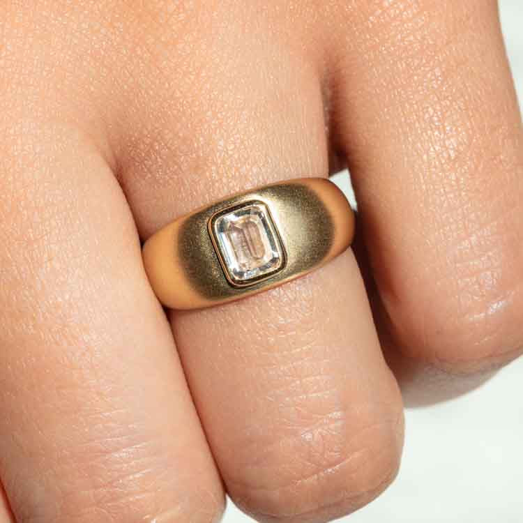 Vintage 8X10mm Diamond Halo Emerald Cut Sapphire Ring Yellow Gold Diamond  Wedding Band 4 Carat