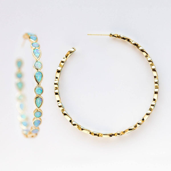 Opal hoops discount